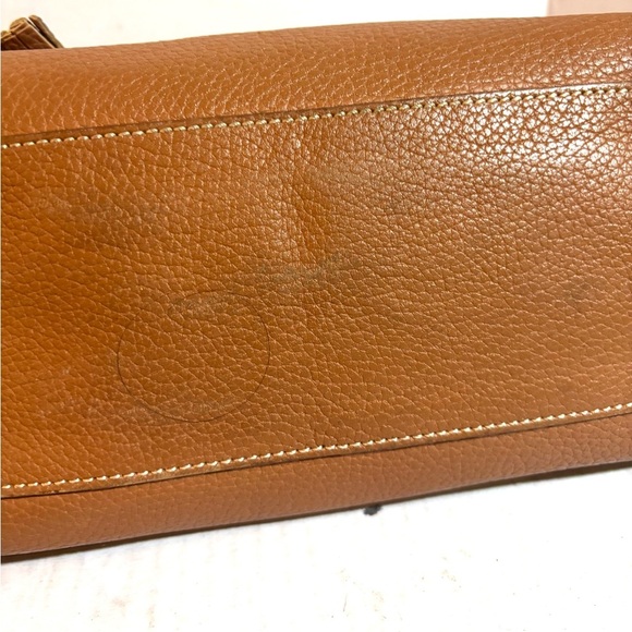 Dooney bourke brown leather satchel handbag - Picture 5 of 10